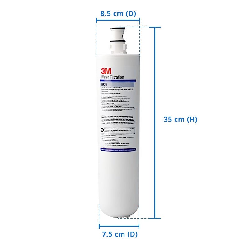 3M Water Filter Replacement Cartridge Model HF25 High Flow - WATER FILTER DISTRIBUTORS