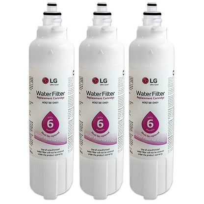 3x LG ADQ73613401 / LT800P Genuine Fridge Filter - WATER FILTER DISTRIBUTORS
