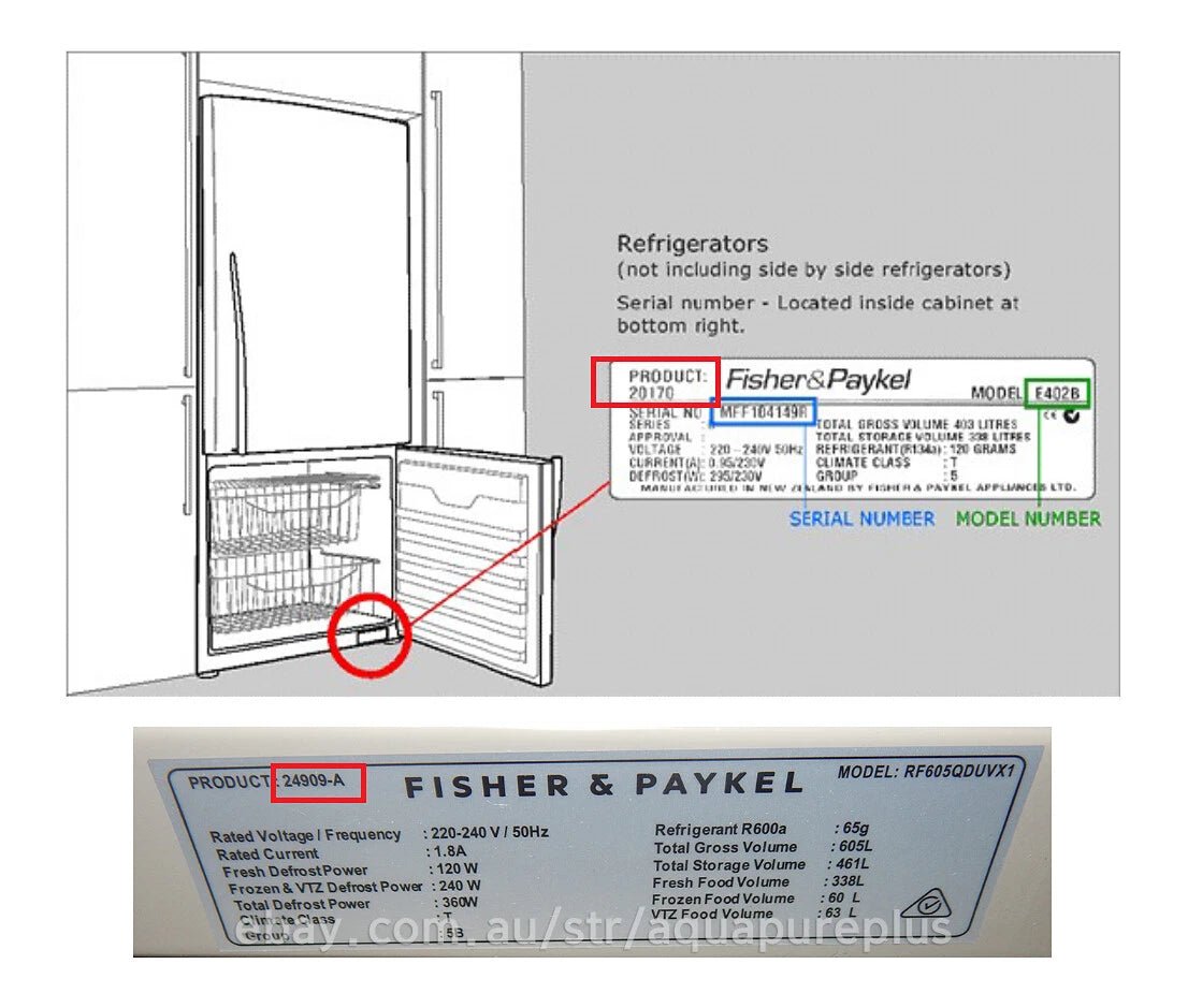 4 x 836848 Fisher and Paykel water filter from Finest series FINE300 FITS AQP - FF17A - WATER FILTER DISTRIBUTORS