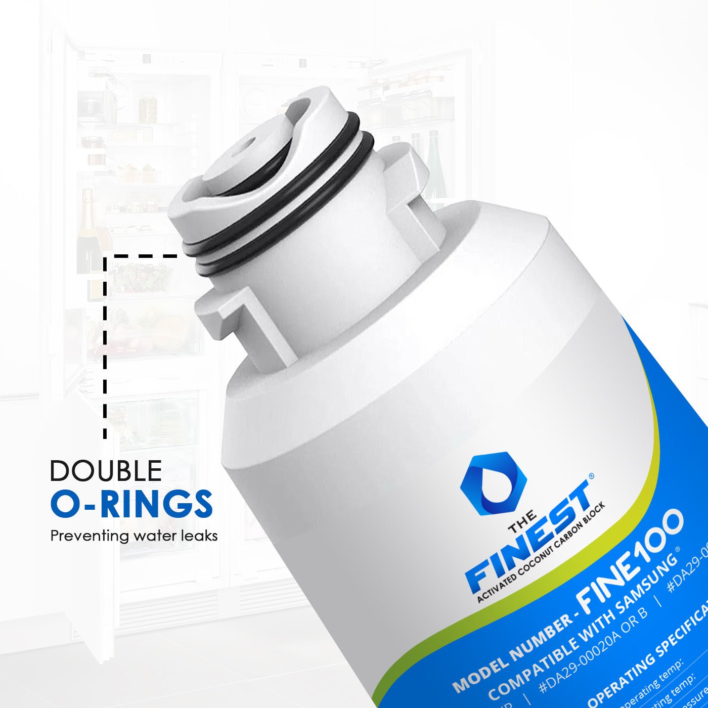 4 X Samsung DA29 - 00020B Premium Compatible Ice & Water Fridge Filter SRF719DLS - WATER FILTER DISTRIBUTORS