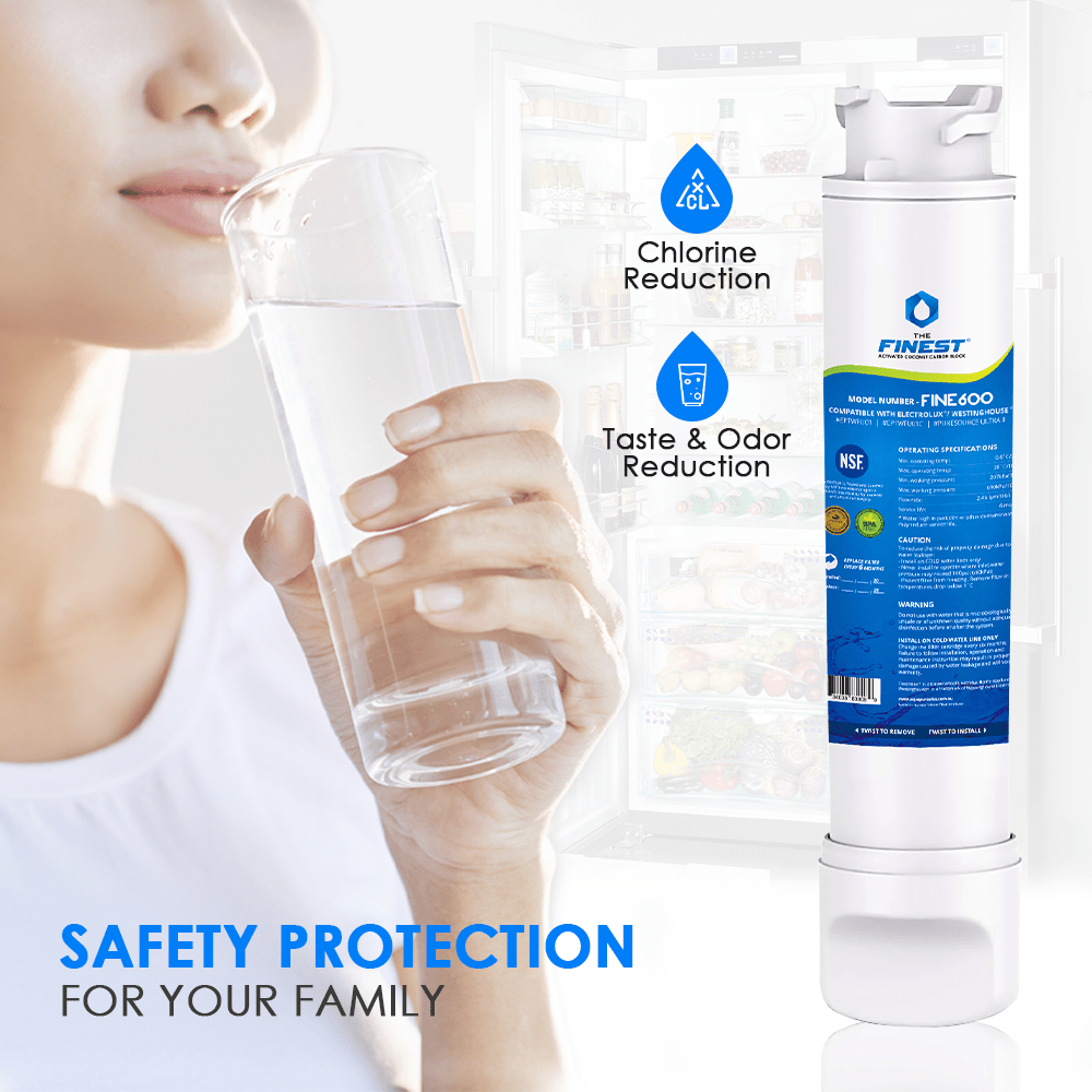 4 X WESTINGHOUSE Fridge Water Filter EPTWFU01 807946705 for WQE6060SB WHE6060SB FINEST - WATER FILTER DISTRIBUTORS