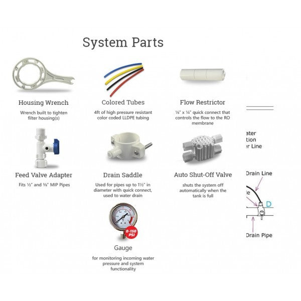 Whole house water system with RO purification system