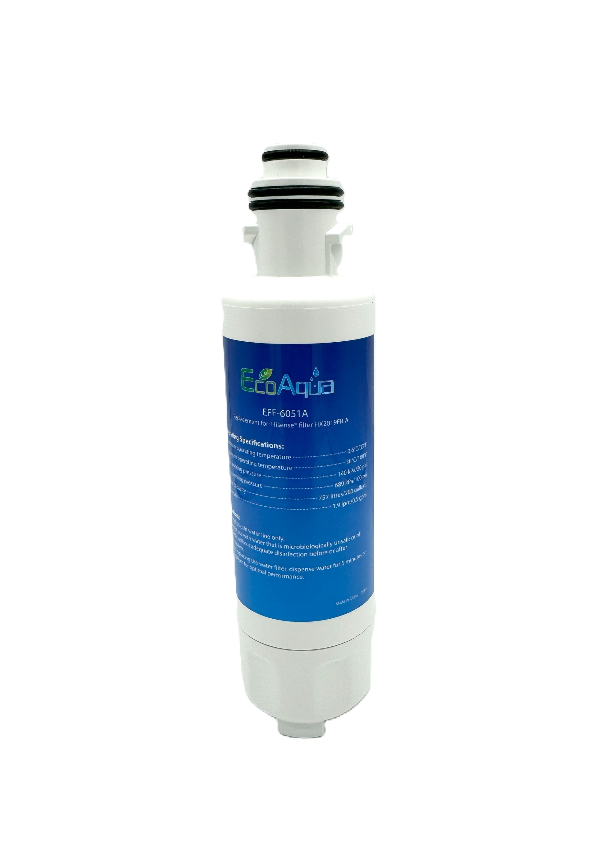 Hisense HX2019FR-A Replacement Fridge Filter Cartridge EcoAqua EFF-6051A