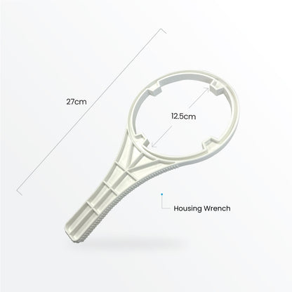 Twin Under Sink Housing Upgrade Kit Only 10" with Faucet and Hose Kit