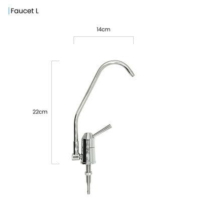 Twin Under Sink Housing Upgrade Kit Only 10" with Faucet and Hose Kit