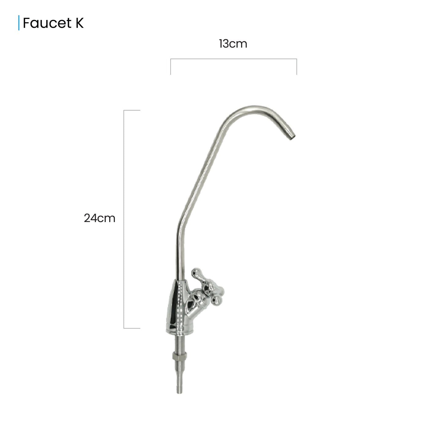 Twin Under Sink Housing Upgrade Kit Only 10" with Faucet and Hose Kit