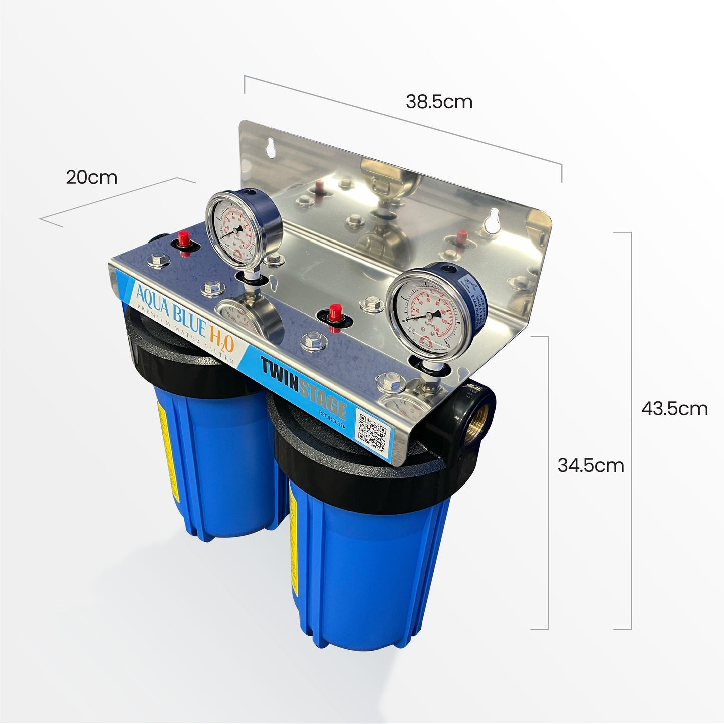 Twin Whole House Rainwater tank Water System with whole Kit