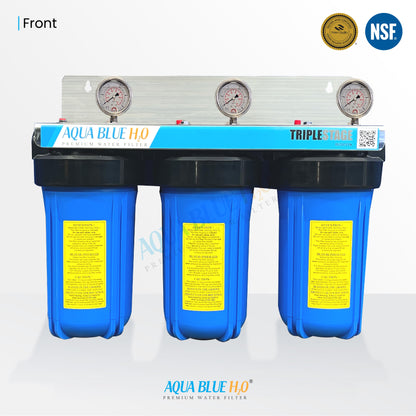 3 Stage Big Blue Whole House System  including Cartridge