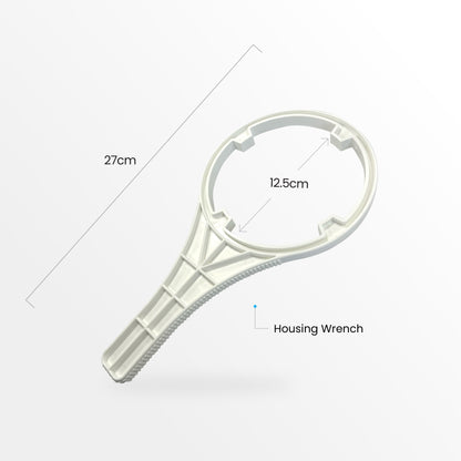 Single Caravan Water Filter System with Brass Hose Connection Fitting