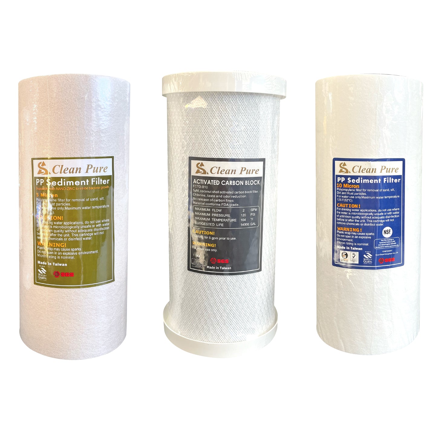 Triple  Whole House Rainwater tank Water System with whole Kit 10X 4.5