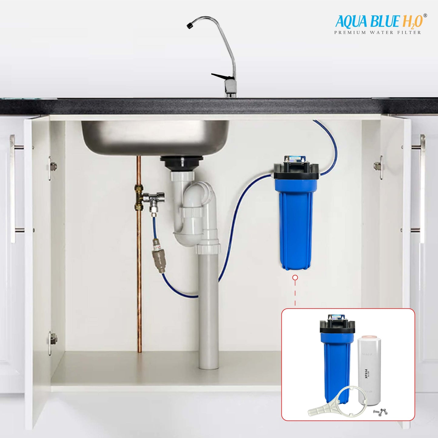 Whole House Water System with Omnipure XF934 Fluoride Reduction Filter