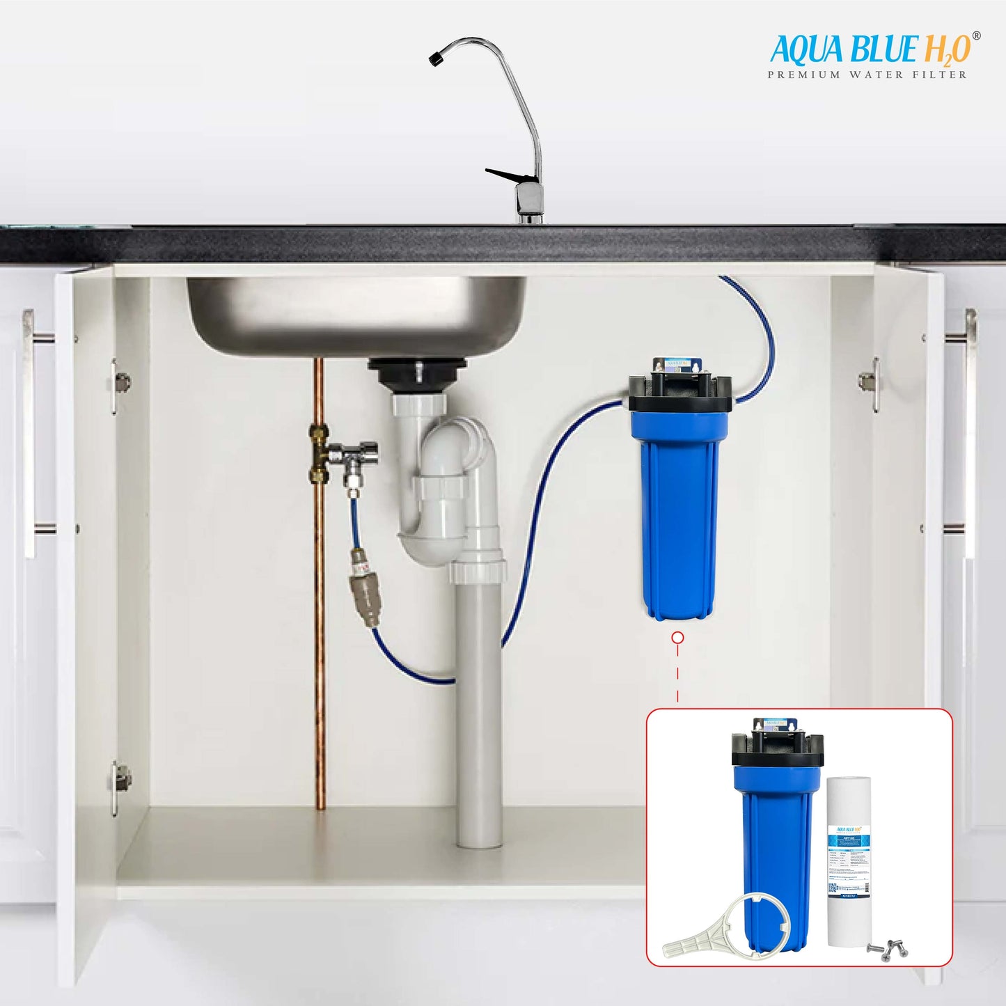 Whole House Water System with Polyspun Sediment Water Filter