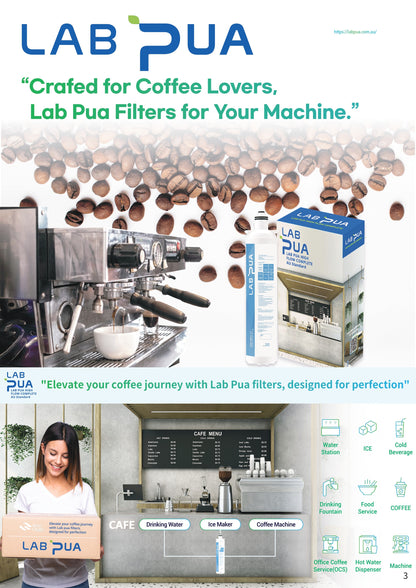 Lab Pua Triple Header Series Sediment With Full Carbon Block with Membrane/ Sediment&Gac/ Carbon Block & Polyphosphate