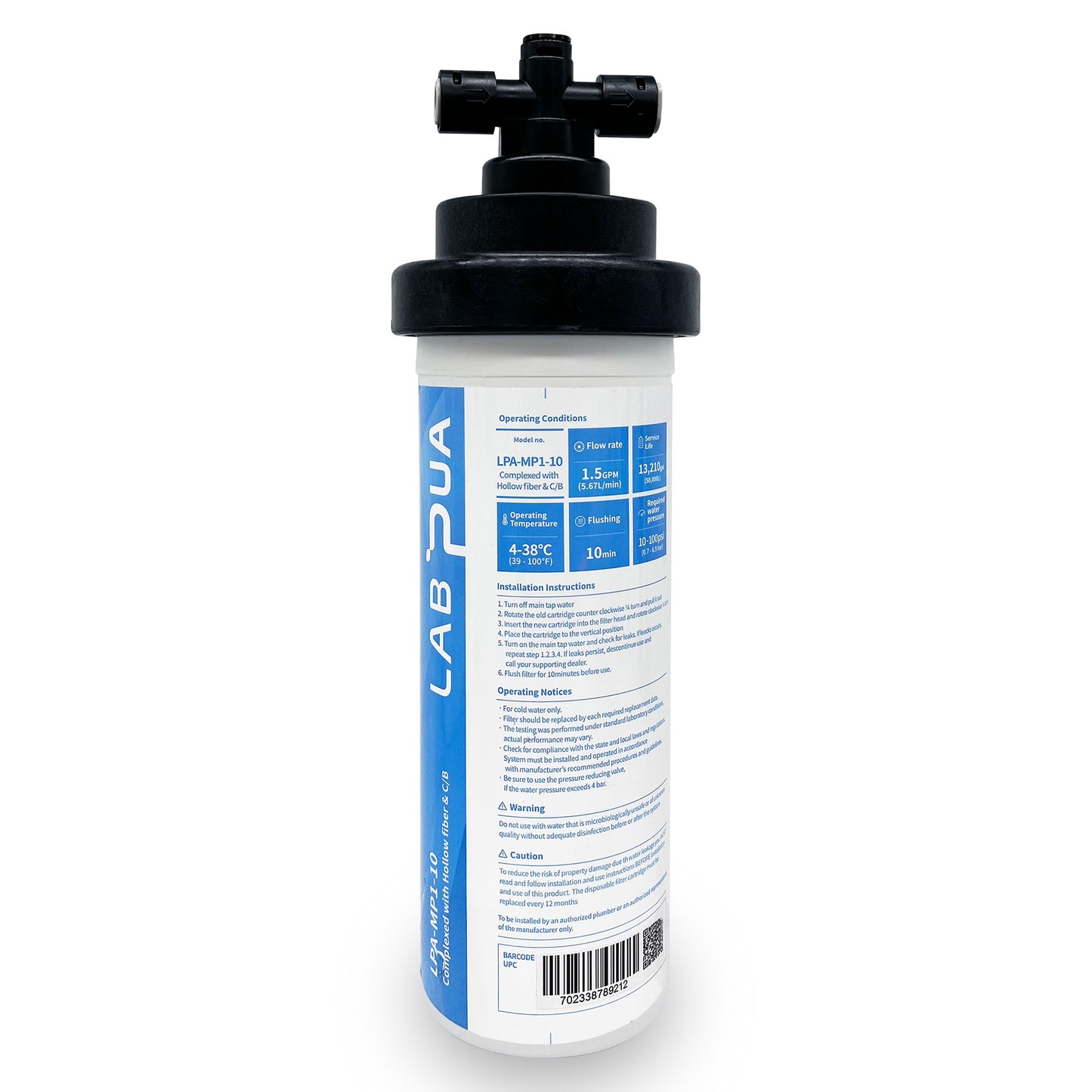 Lab Pua Residential Water Filter Kit LPA-MP1-10