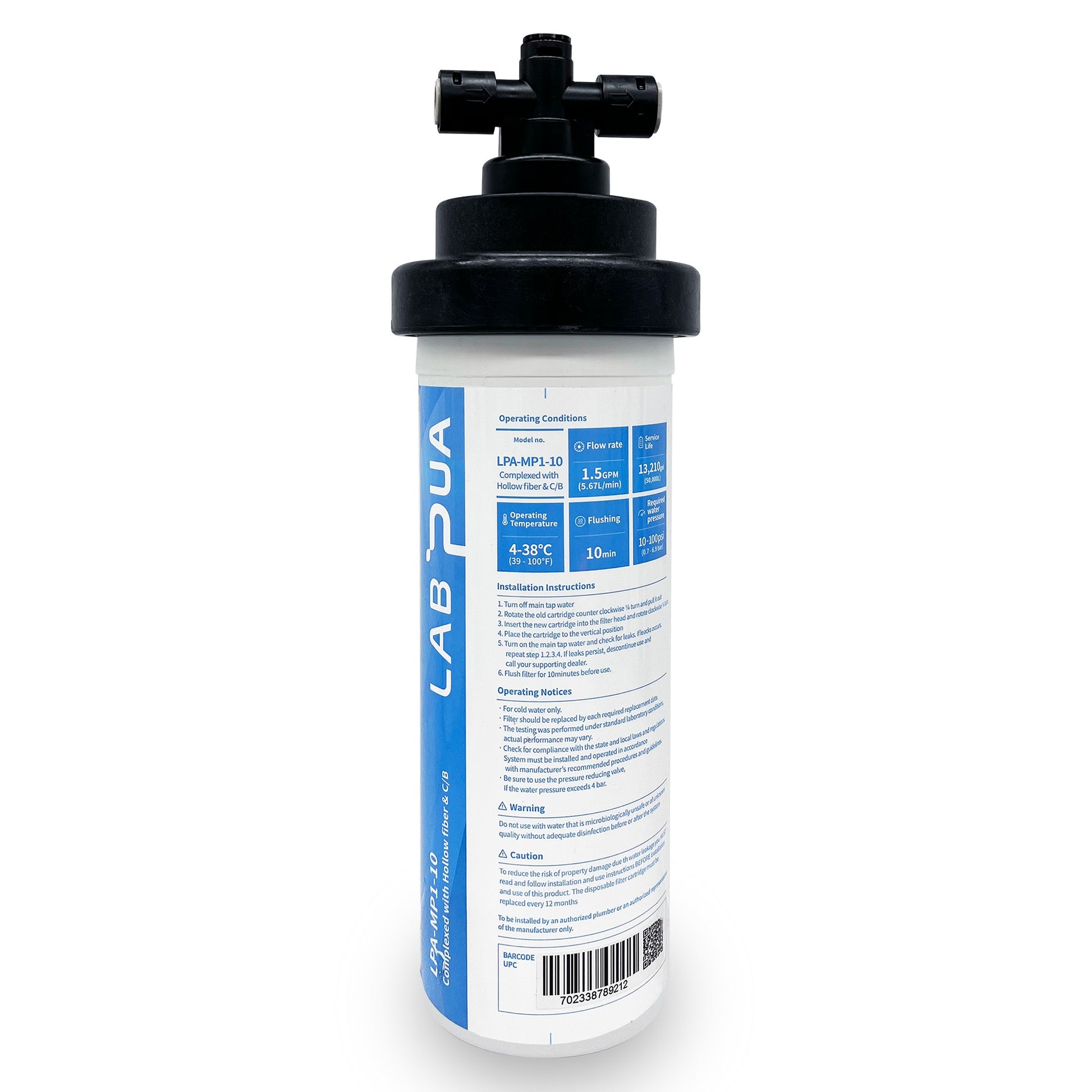 Lab Pua Residential Water Filter Kit LPA-MP1-10