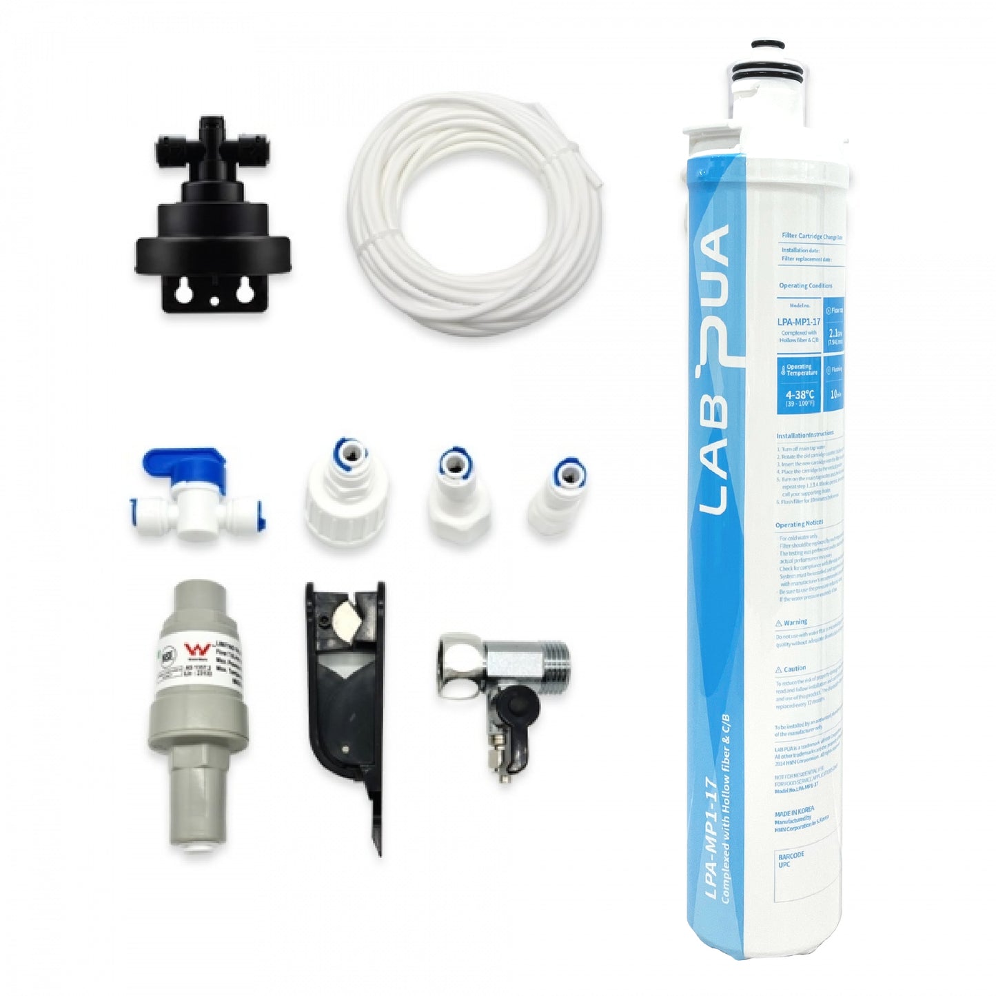 Lab Pua  LPA-MP1-17 0.1 Micron Quick Twist Filter residential  1/4" connection Upgrade Kit