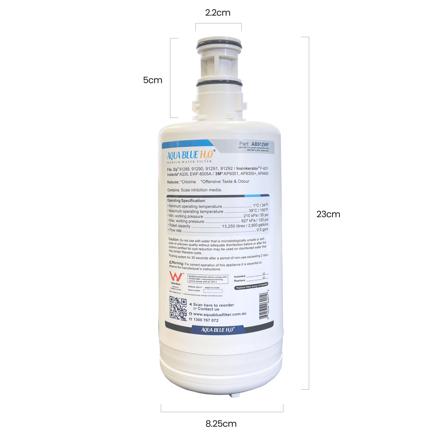 Generic  Zip water filter 91292 with Zip 91295 sparkling replacement cartridge