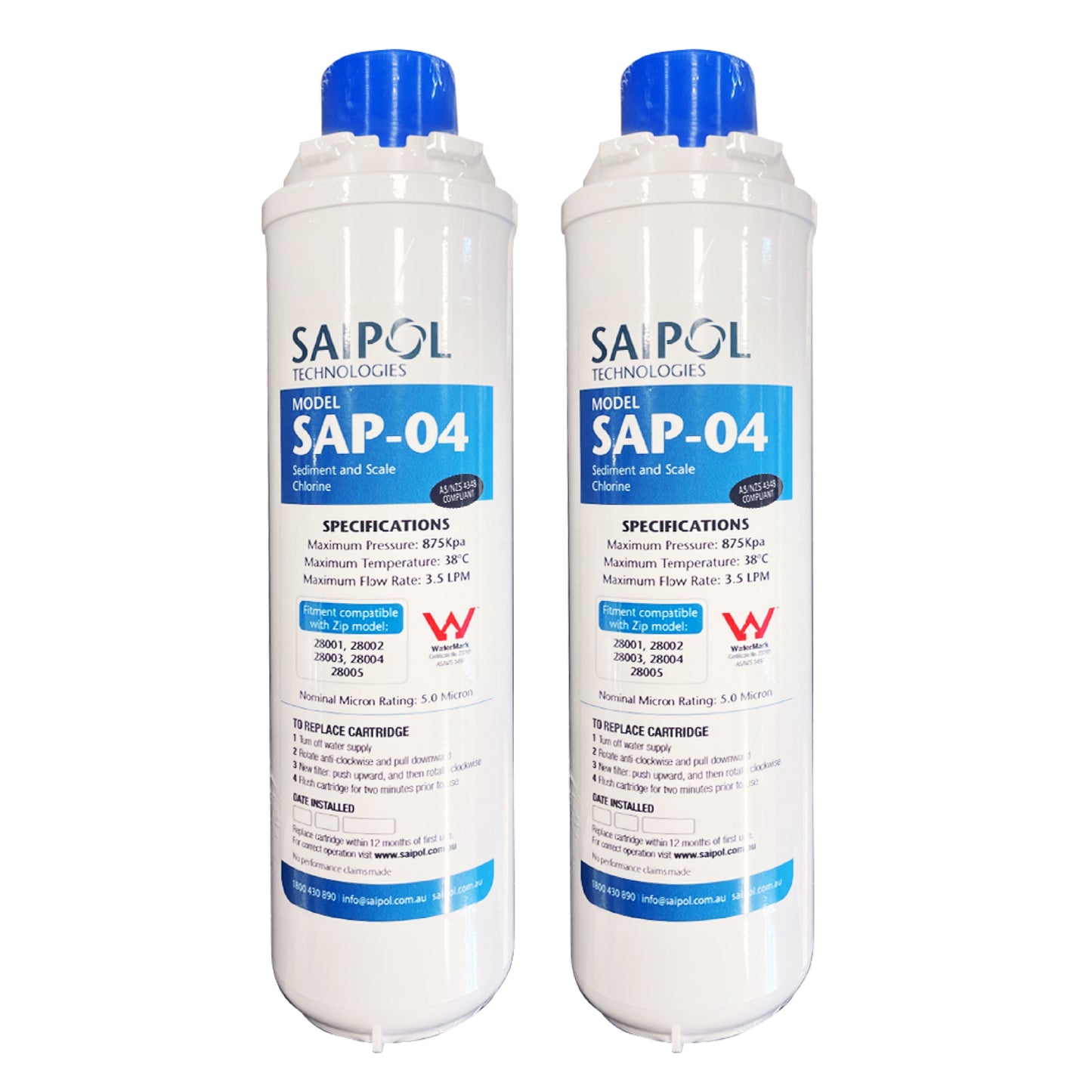 AX2-4F Replacement Filter, suits Zip 5 Star