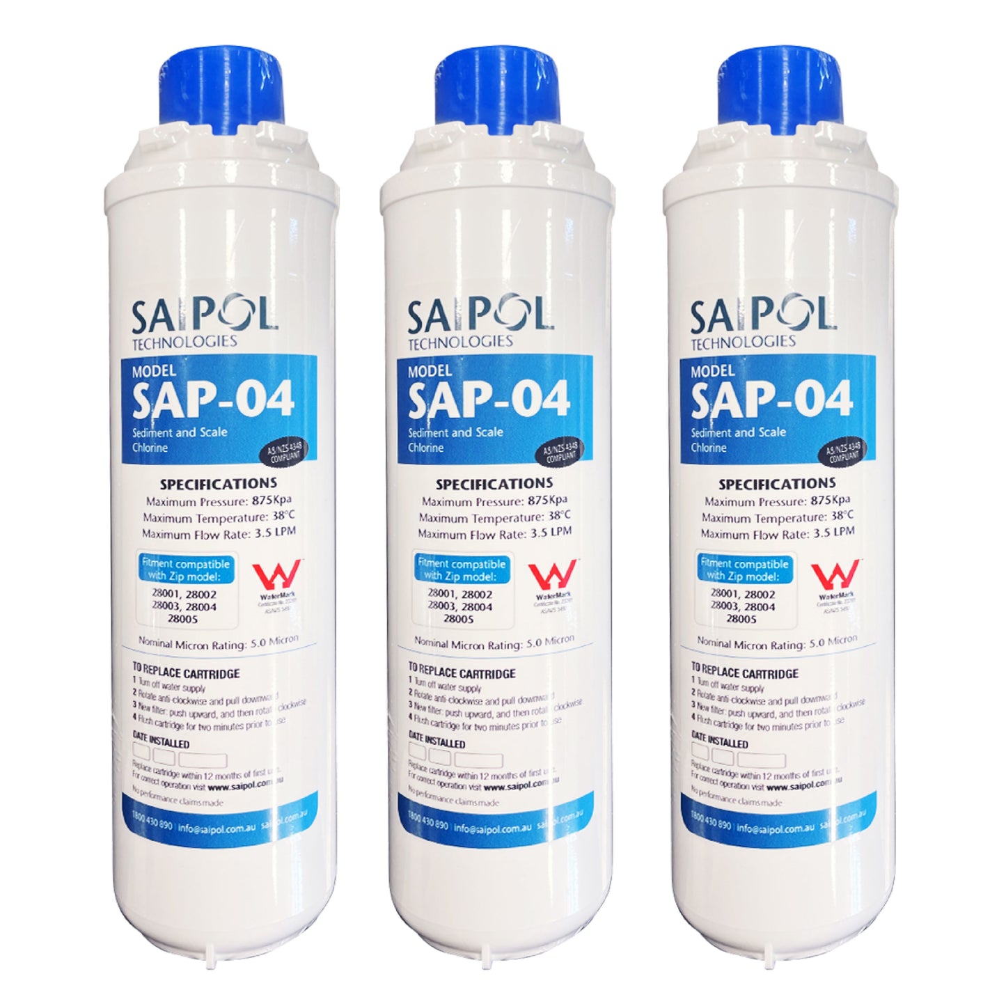 AX2-4F Replacement Filter, suits Zip 5 Star