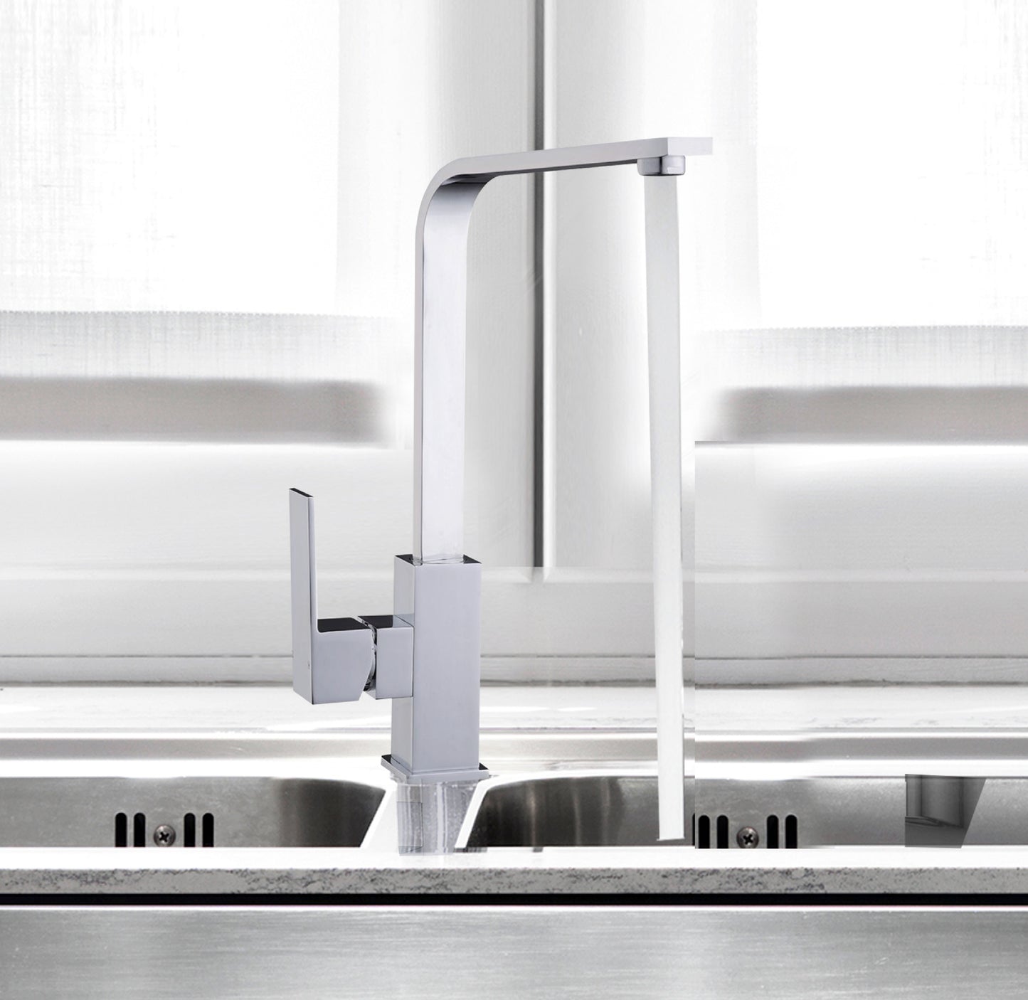 Lab Pua Residential Water Filter Kit LPA-MP1-10 10" with Mondella Resonance 35mm Chrome Side Pin Lever Sink Mixer