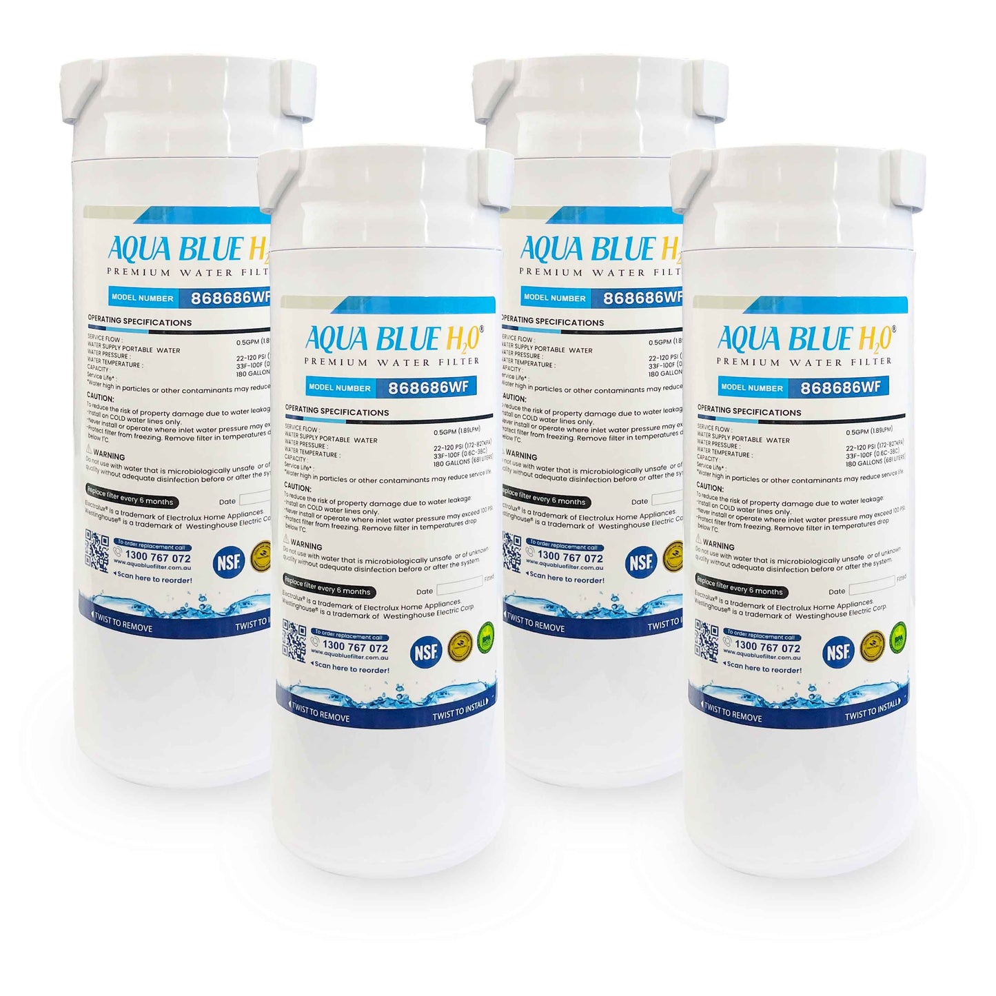 868686 Water Filter Fisher & Paykel FWC5 Water Filter for RF500Q