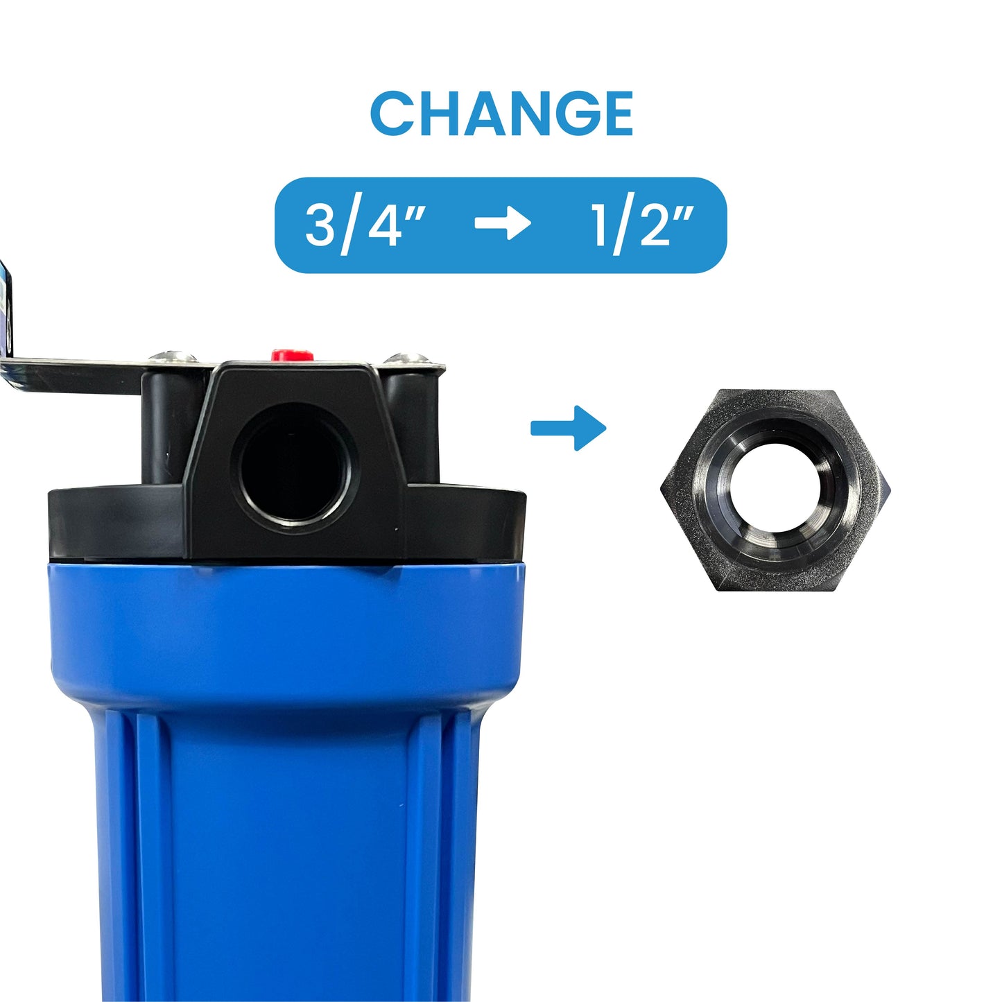 Whole House Water System with Omnipure Carbon Block Filter OMB934 1 Mic
