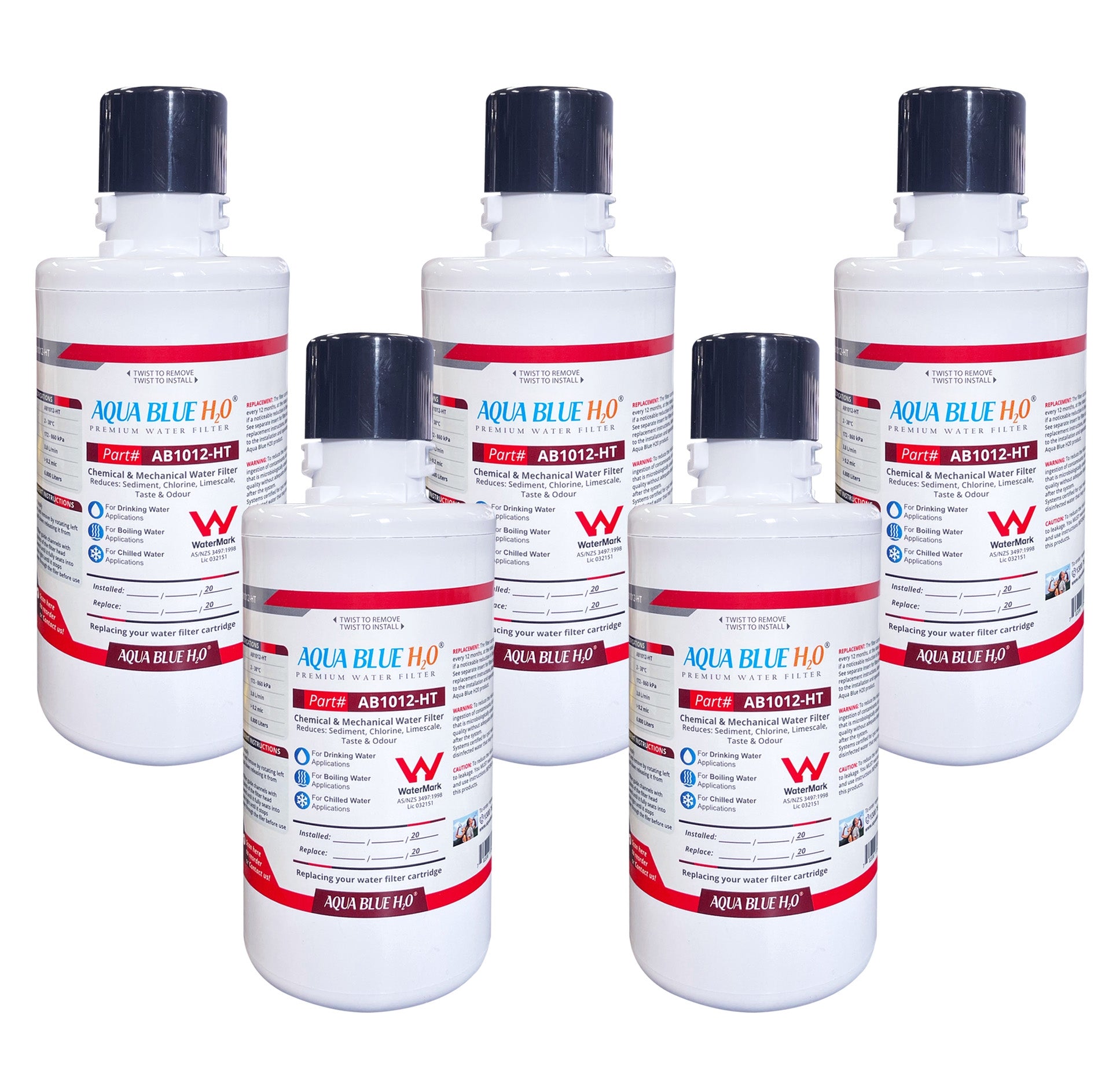 Aqua Blue H2O AB1012-HT for ZIP 93702 Replacement Water Filter Cartridge