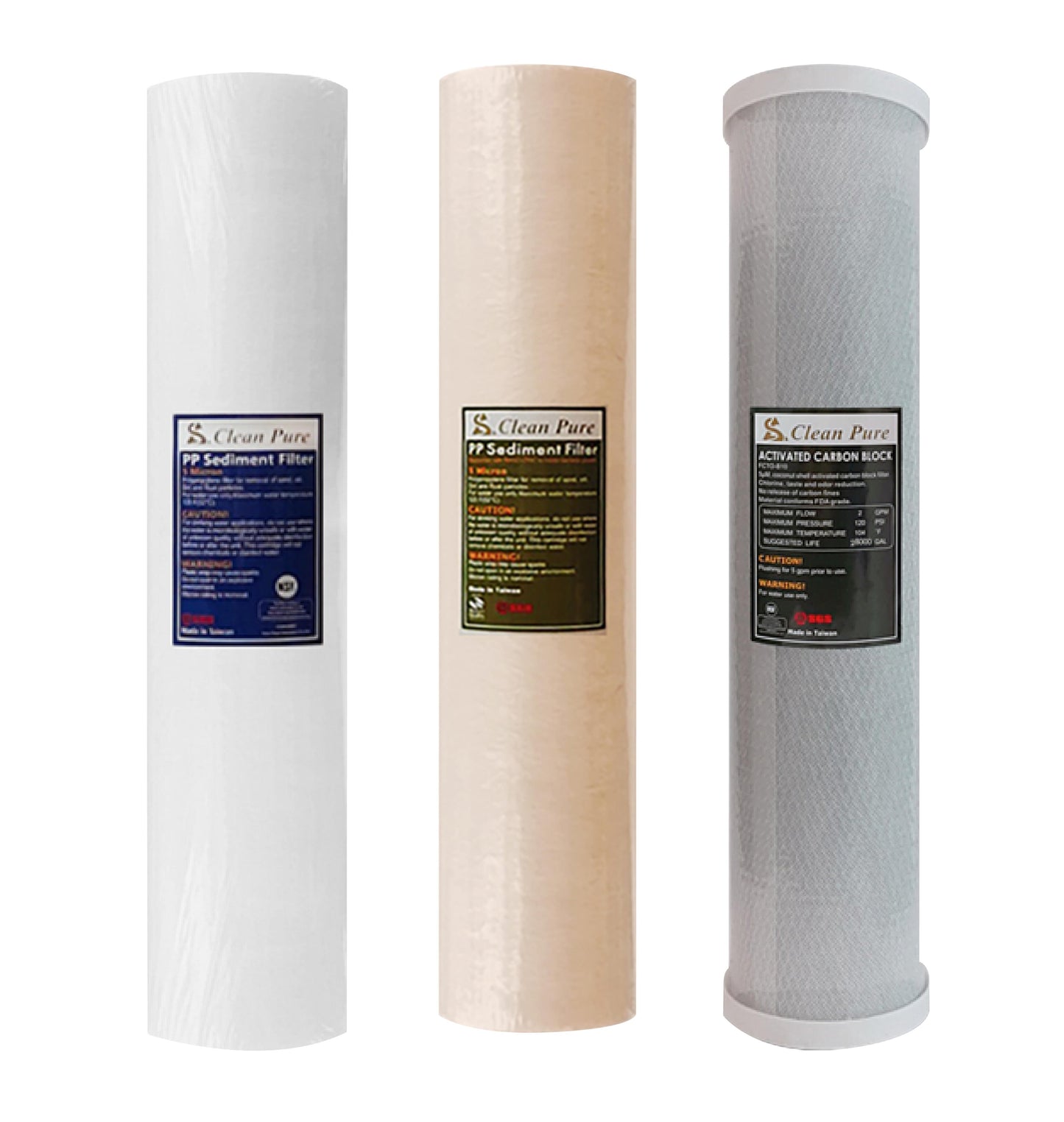 Whole House Water Filters with Jasper Cover Triple 99% eliminate bacteria
