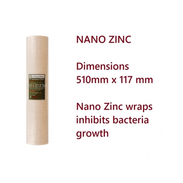 20" X 4.5" Big Blue Twin Water Filter Housing with SEDIMENT( POLYSPUN )+ CTO
