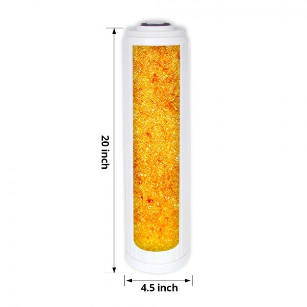 20" X 4.5" Big Blue Twin Water Filter Housing with SEDIMENT + RESIN