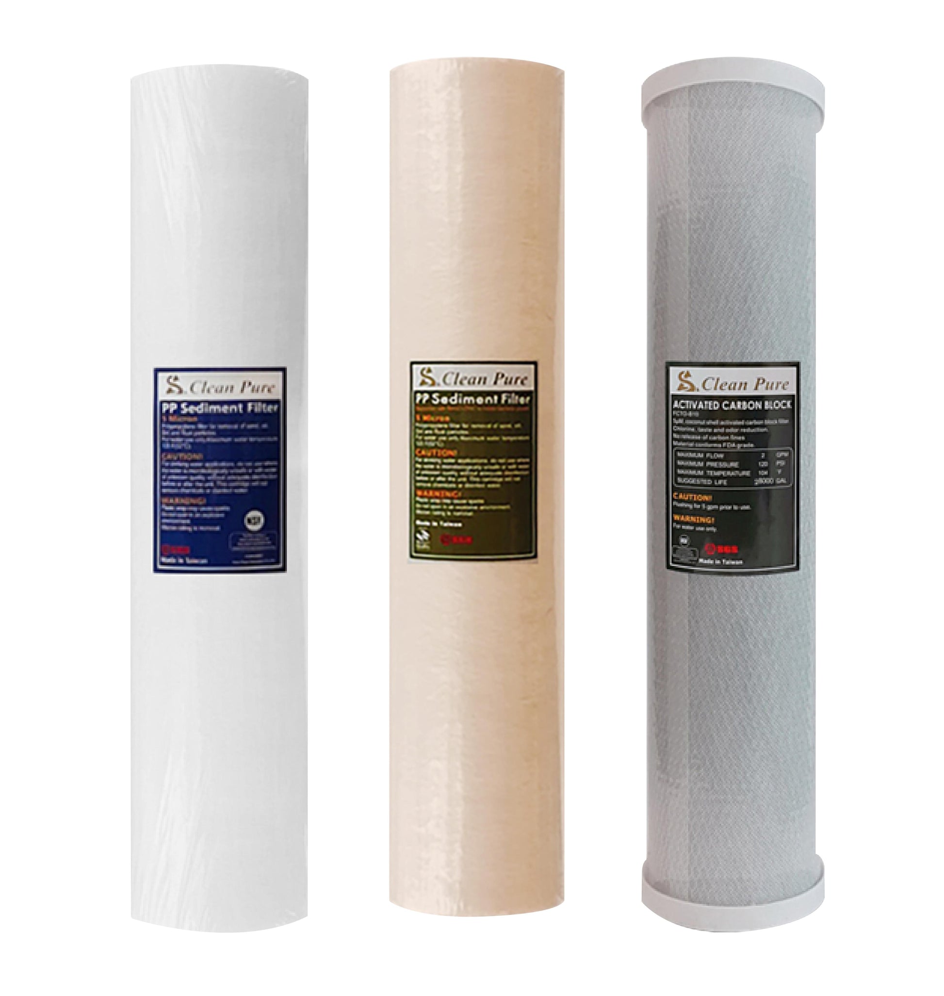 Whole House Water Filters with DeepOcean Cover Triple 99% eliminate bacteria