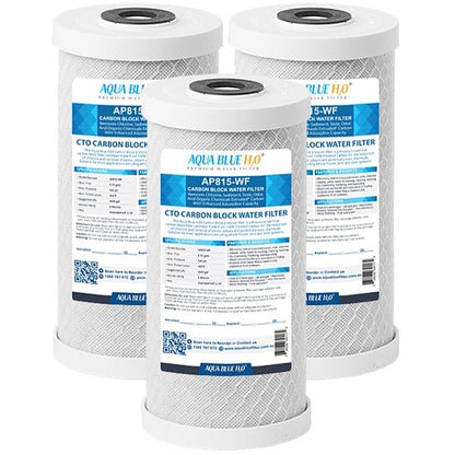 4.5"x 10" Chlorine Taste & Odor Reduction / CTO Carbon Filter - WATER FILTER DISTRIBUTORS