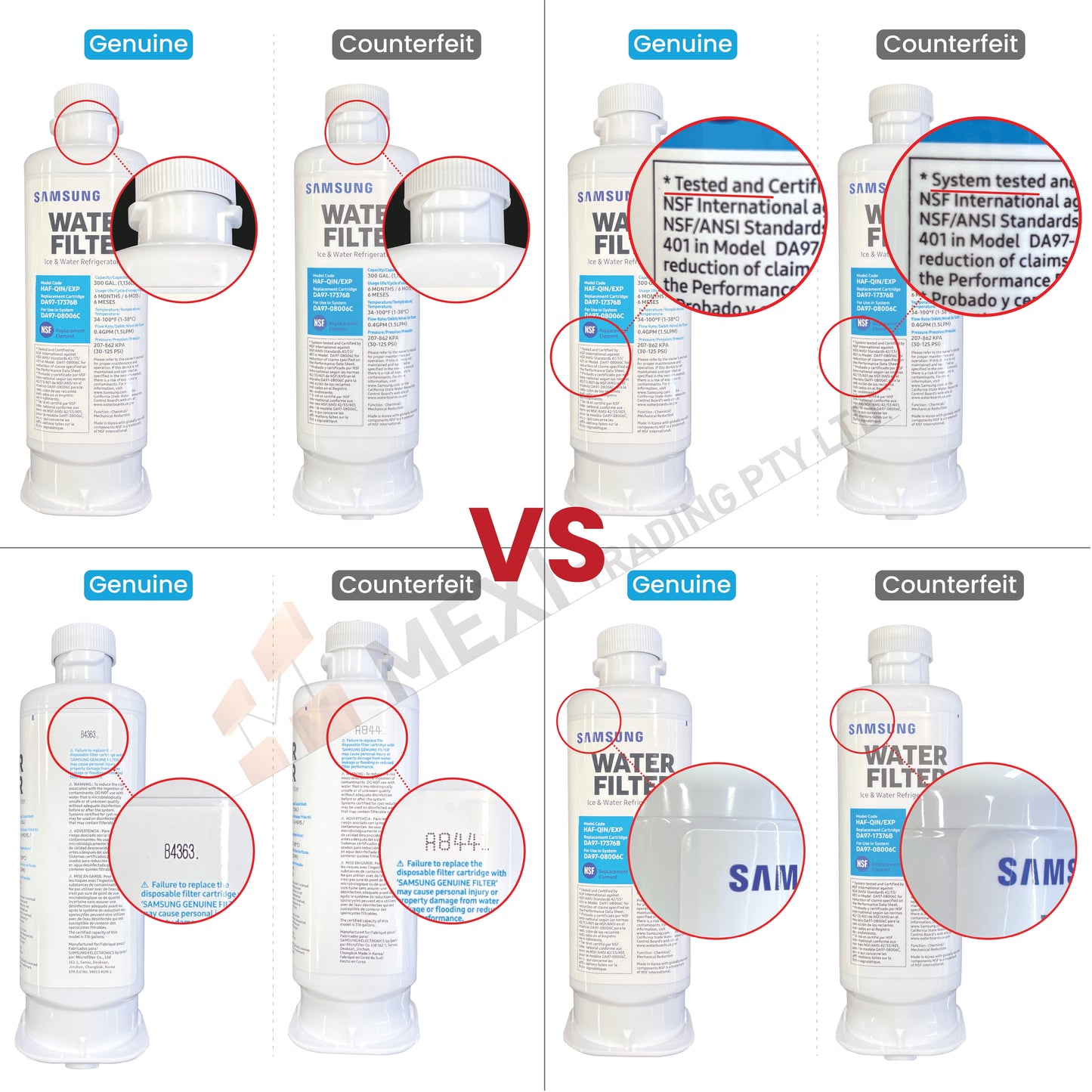 Samsung Genuine DA97-17376B Refrigerator Water Filter HAF-QIN/EXP HAFQIN