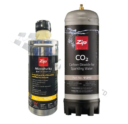 Zip Genuine  MicroPurity 93702 Commercial Water Filter with Zip 91295 Sparkling Replacement Cartridge