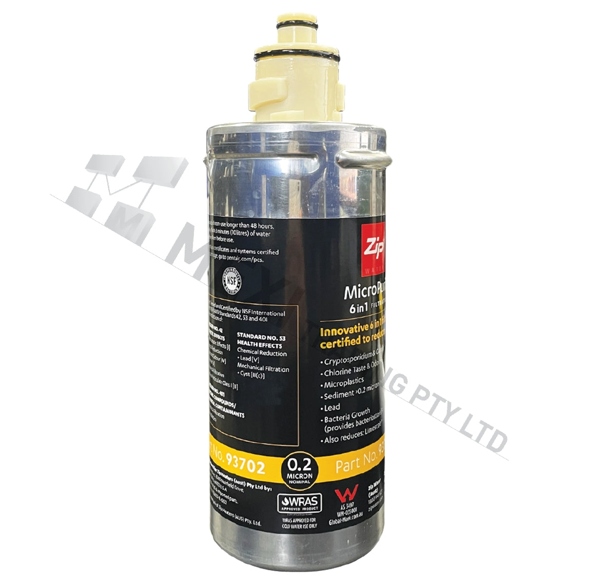 Zip Genuine  MicroPurity 93702 Commercial Water Filter with Zip 91295 Sparkling Replacement Cartridge