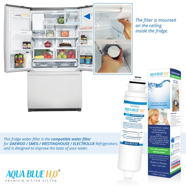 Aqua Blue H20 DW2042FR-09﻿ Daewoo Smeg Westinghouse Replacement Cartridge