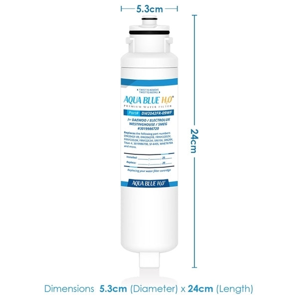 Daewoo/Smeg Aqua Crystal DW2042FR-09 3019986700 Replacement Fridge Filter