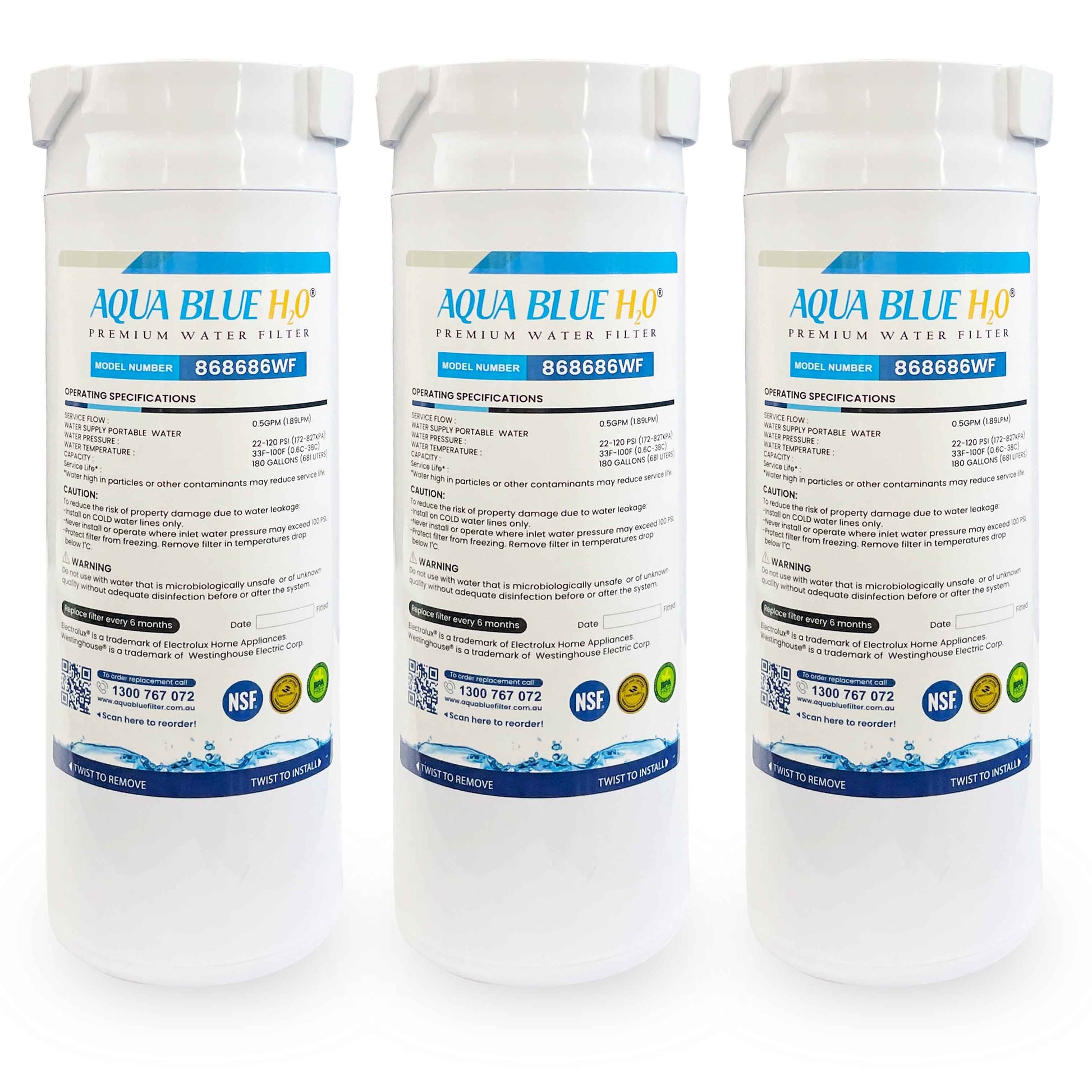 868686 Water Filter Fisher & Paykel FWC5 Water Filter for RF500Q