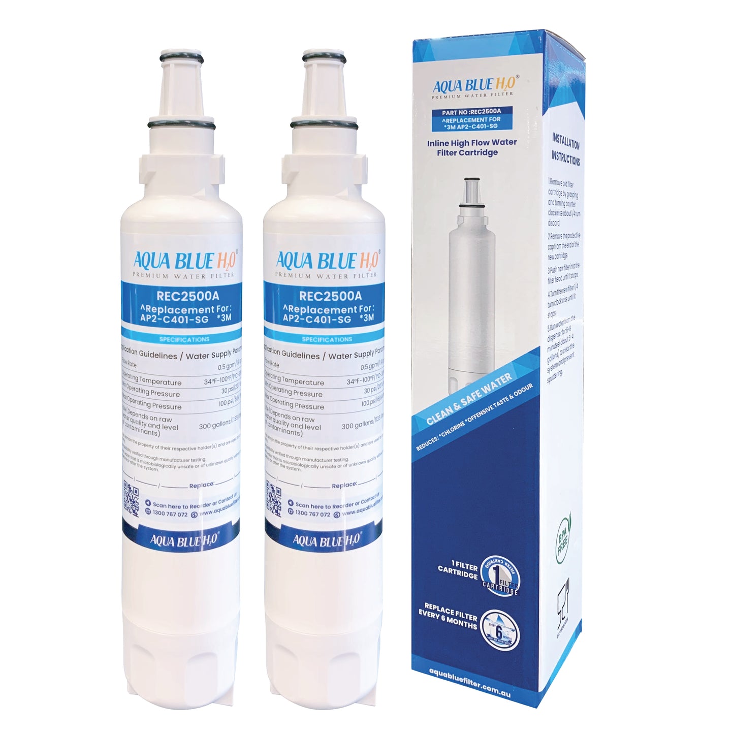 3M Caravan & RV CC111 RV401 Replacement Water Filter Cartridge Compatible