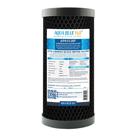 Whole House Water Filter System Carbon Block 10"x4.5" Replacement Filter