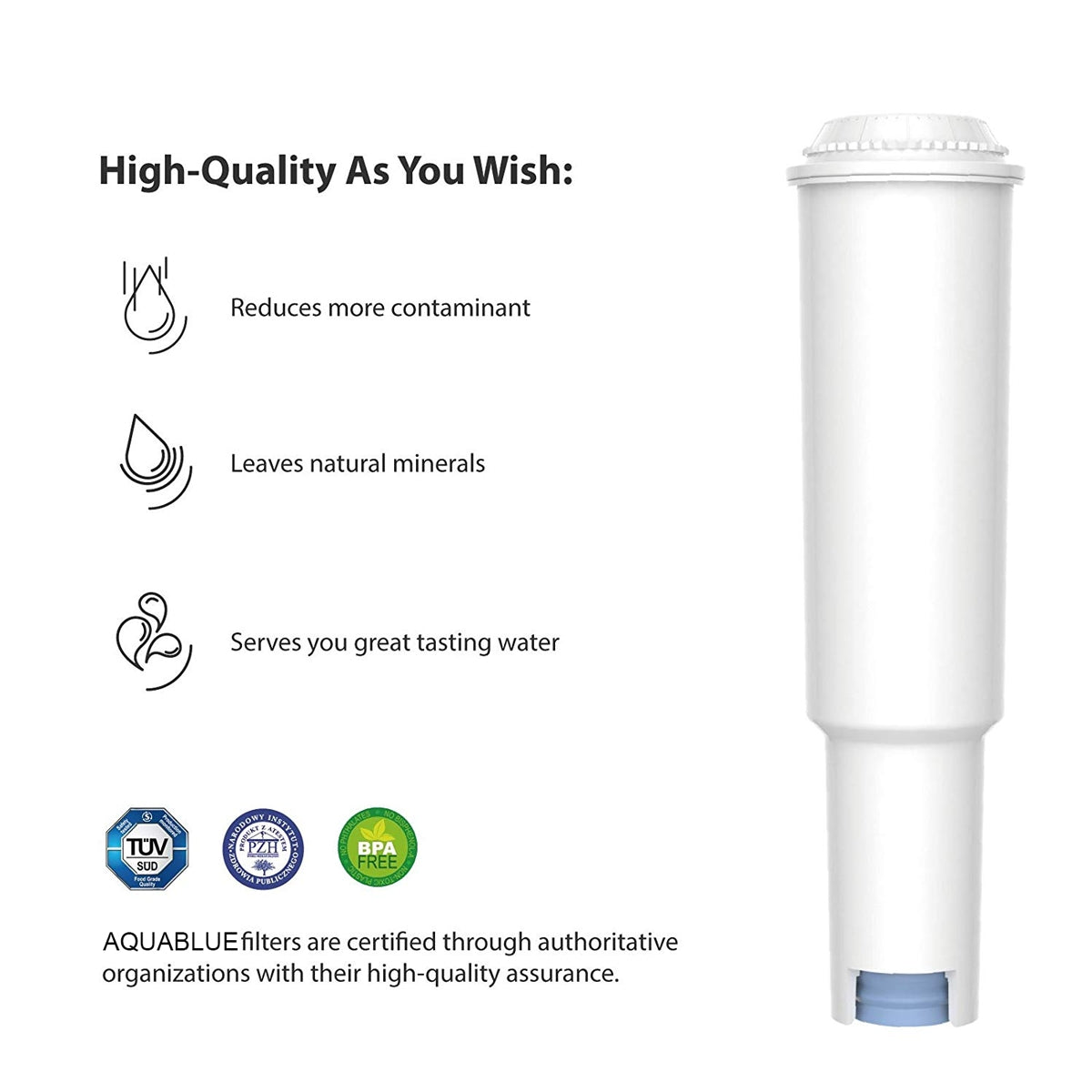 Compatible Coffee Machine Water Filter Replacement for Jura Claris White