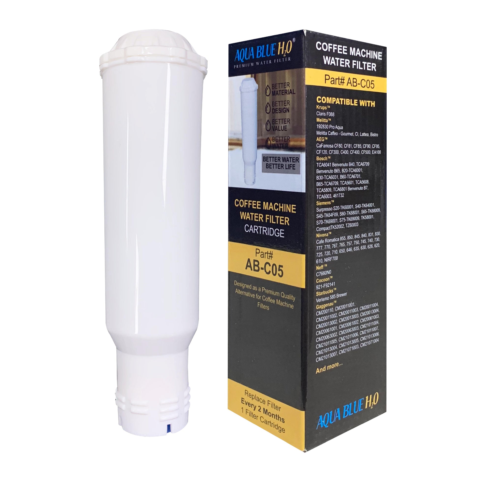 Compatible Coffee Machine Water Filter Replacement for Krups Claris F088