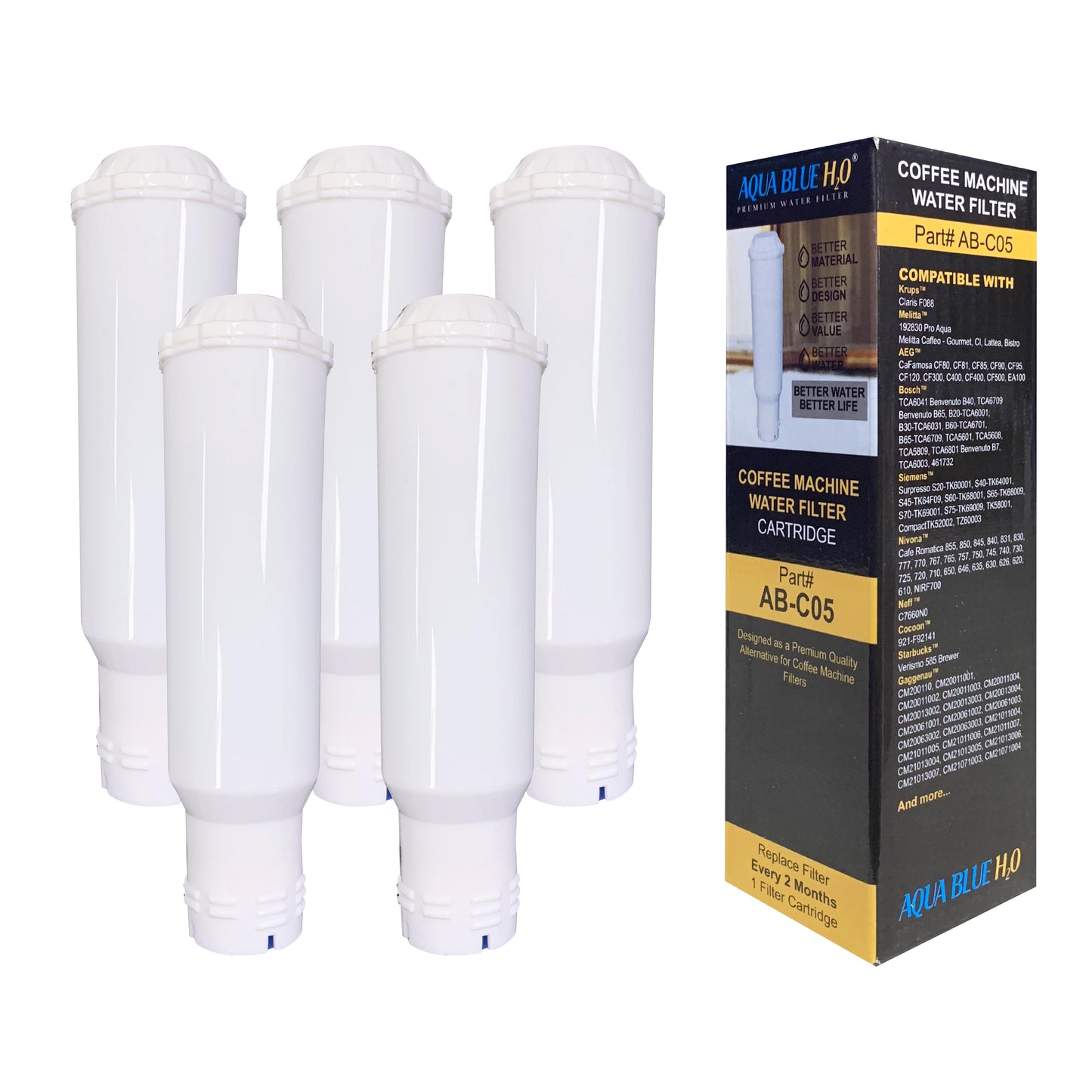 Compatible Coffee Machine Water Filter Replacement for Krups Claris F088