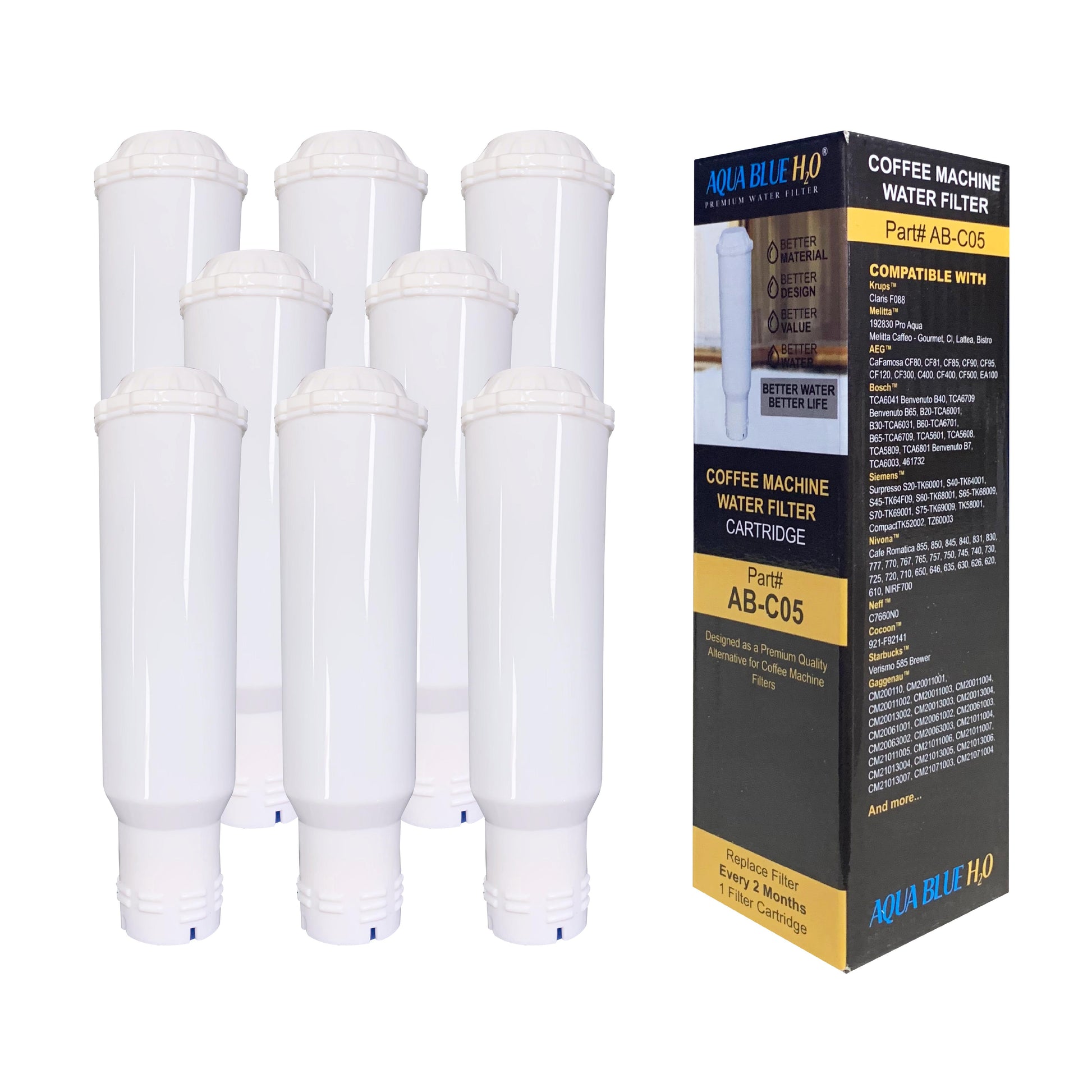 Compatible Coffee Machine Water Filter Replacement for Krups Claris F088