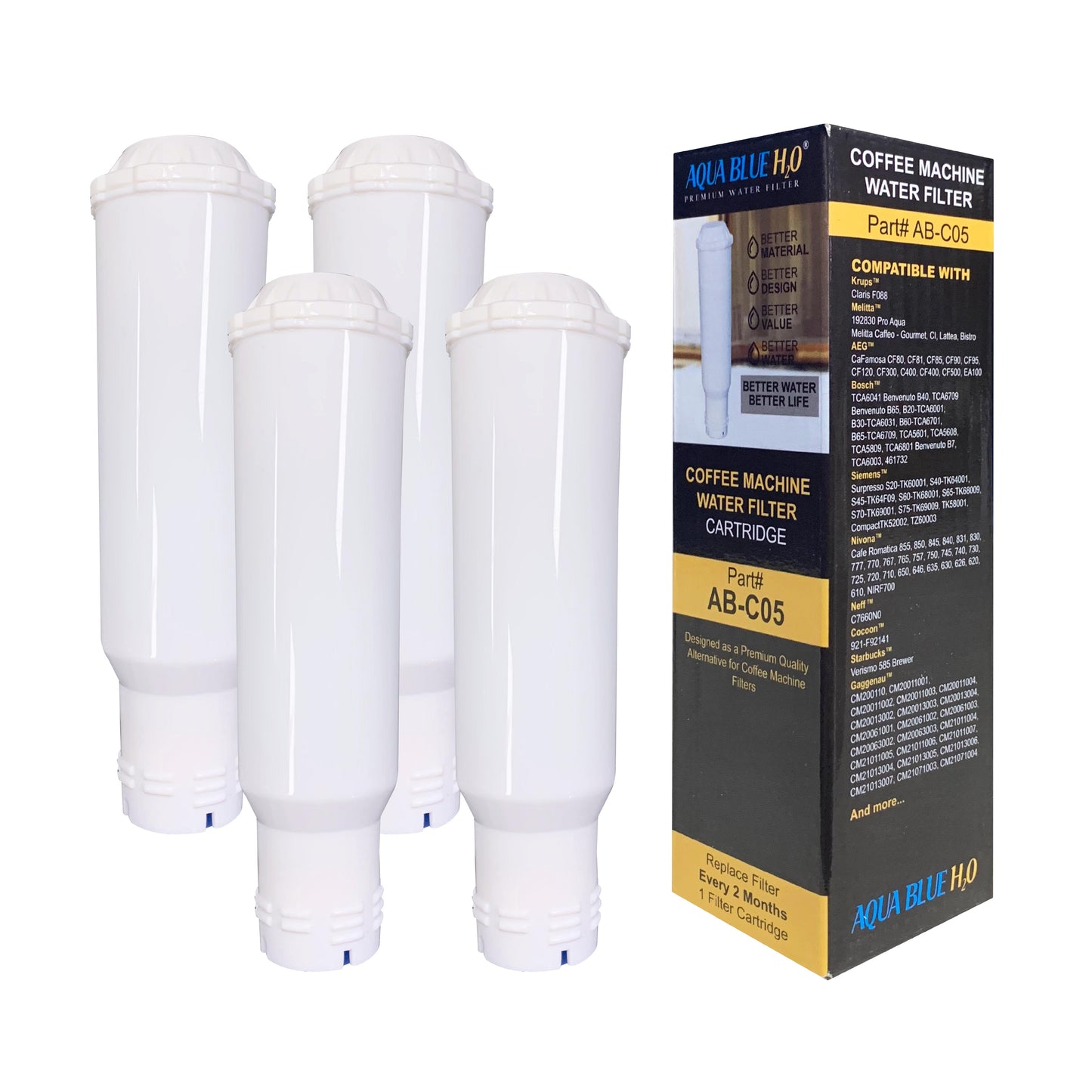 Compatible Coffee Machine Water Filter Replacement for Krups Claris F088