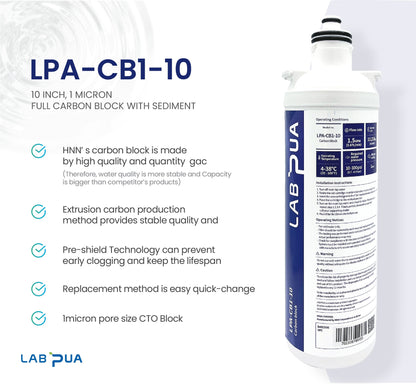 Lab Pua Residential Water Filter Kit With Faucet LPA-CS5-10