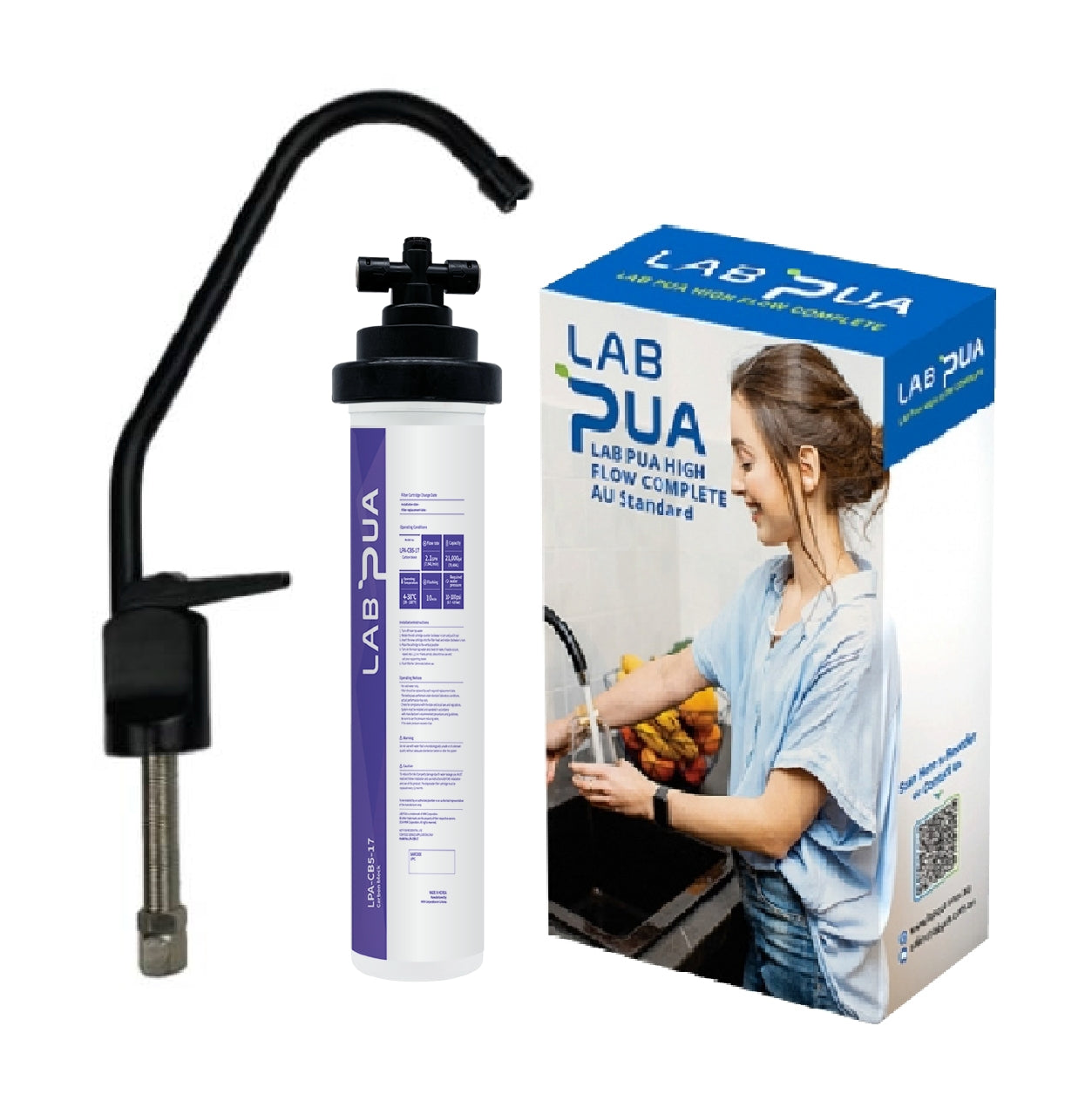 Lab Pua Residential Water Filter LPA-CB5-17 5um carbon block, 17″L