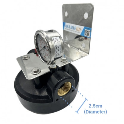 20 Inch Big Blue Whole House Water System With GAC Granular Activated Coconut Carbon 20" X 4.5" Refillable 2045 Silver GAC