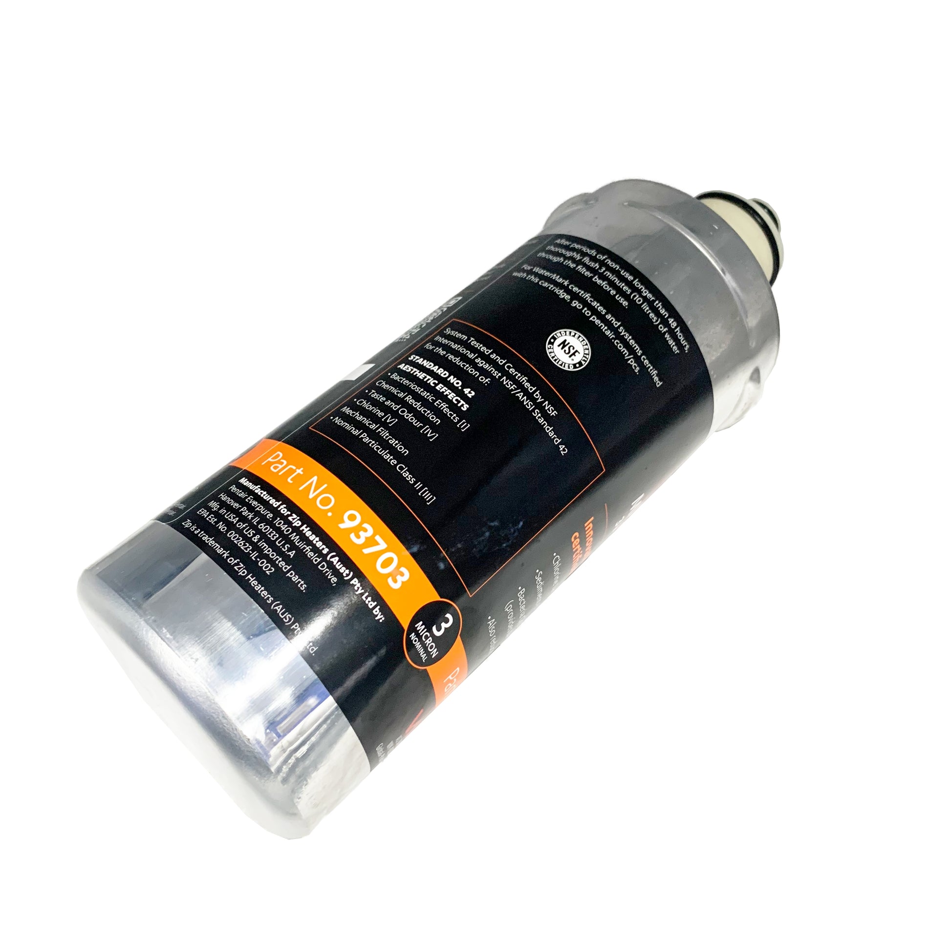 Zip 93703 Genuine MicroPurity Water Filter Cartridge 3 Micron 1.5 SIZE