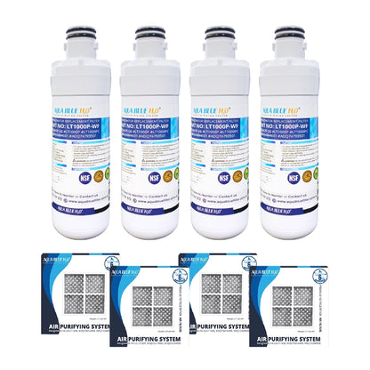 LG LT1000P, MDJ64844601, ADQ74793501 compatible water filter with LG LT120F ADQ73214404 replacing air filter